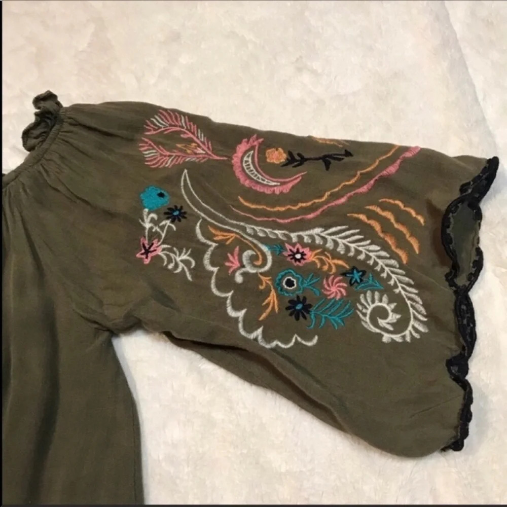 Chelsea & Violet Dress Bell Embroidered Sleeves S - Picture 4 of 9